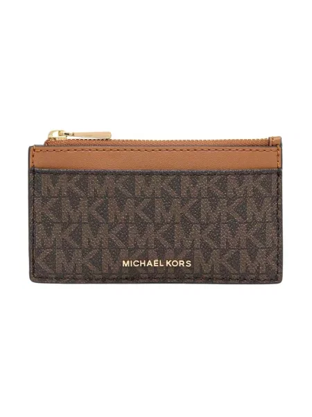 Etui na karty kredytowe MICHAEL Michael Kors brązowy
