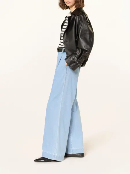 7 For All Mankind Džíny S Širokými Nohavicemi Hana light blue modré