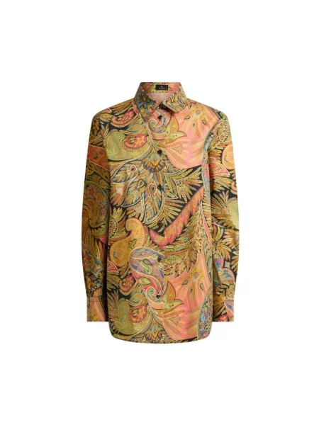 Wielobarwność koszula Etro z nadrukiem