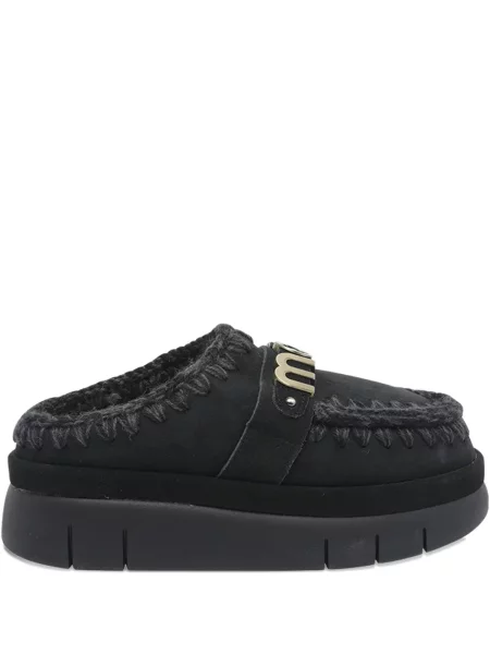 Papuci tip mules Mou negru