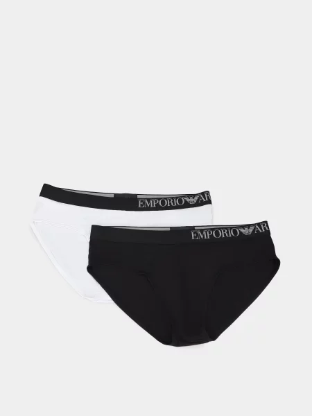 Набір трусів Emporio Armani білий/чорний білі