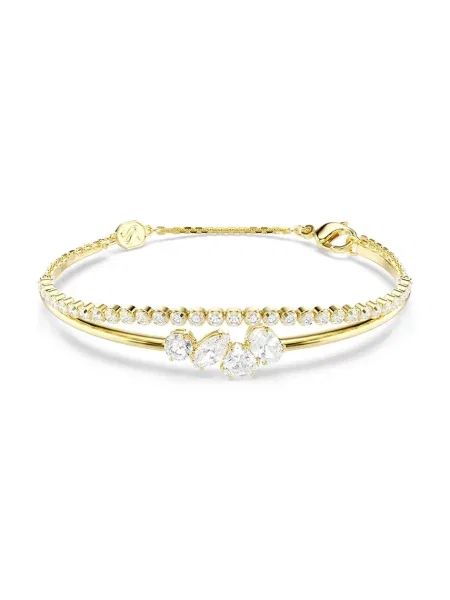 Swarovski náramek dámský pozlacený kovový s kubickým zirkonem MESMERA