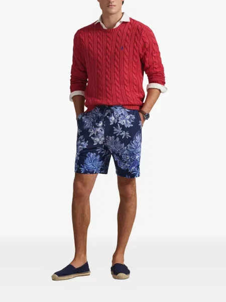 Tricou polo Polo Ralph Lauren cu dungi cu două rânduri de nasturi cu aplicații negru