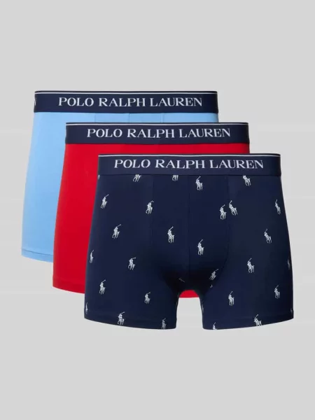 Majtki & obcisłe bokserki z mieszanka bawełny model CLSSIC PACK' Polo Ralph Lauren Underwear czerwone