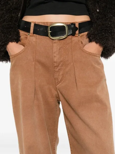 Дънки straight leg Isabel Marant кафяво