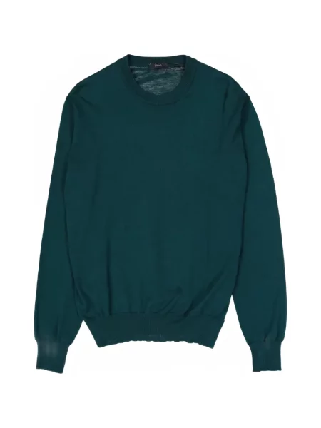 Pulover Herno cu decolteu rotund verde