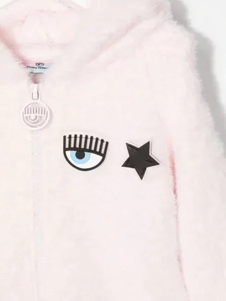 Bluza z kapturem dziecięca Chiara Ferragni różowa