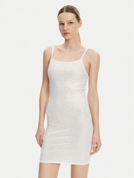 Guess Rochie tricotată alb