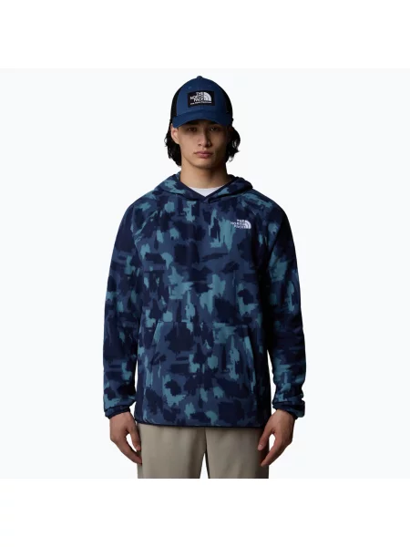 Mikina The North Face Mountain Athletics Fleece Print summit navy aop print tmavě modrá