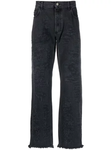 Blugi drepți 1017 Alyx 9sm zdrențuiți negru