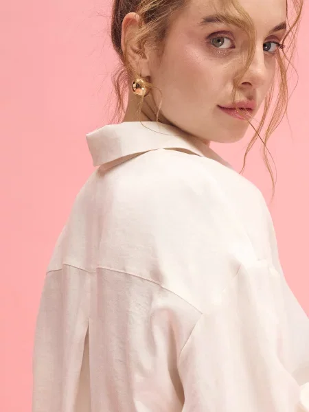 Блуза Leinle NUA молочний ліоцелл/віскоза