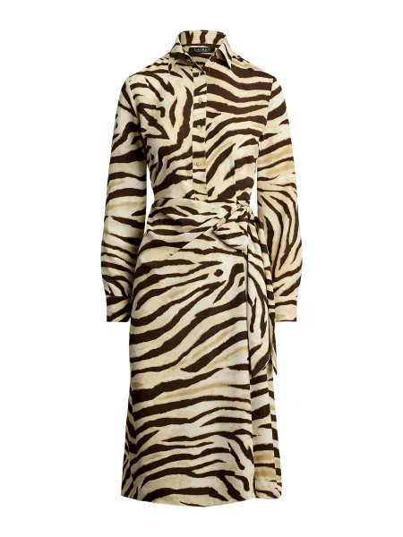 LAUREN RALPH LAUREN Rochie tip cămașă bej