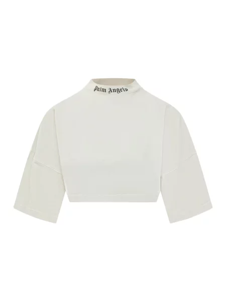 Koszulka Palm Angels klasyczna z autografem biała