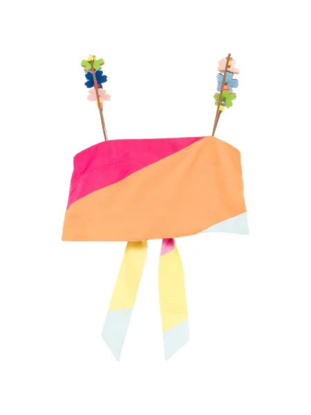 Top Mira Mikati cu model floral cu bretele