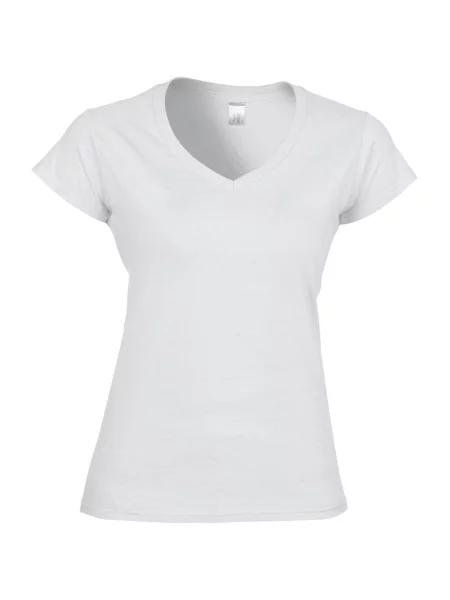 Koszulka Krótki Rękaw VNeck biała