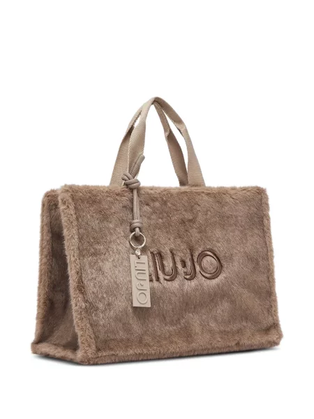Ursuleț de pluș geantă shopper Liu Jo maro