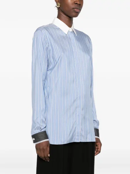 Cămașă Tom Ford de mătase albastru