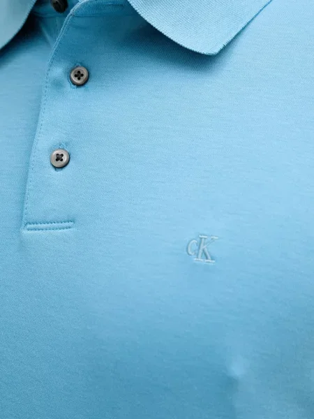 Calvin Klein Pólóing Supima kék
