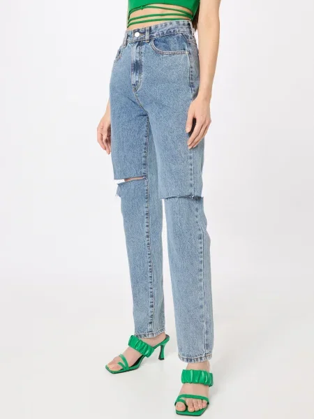 Nasty Gal Farmer Distressed farmer kék