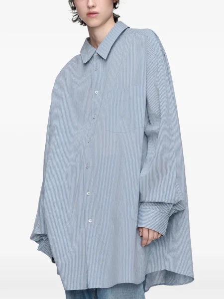 Дълго риза Maison Margiela на райета синьо