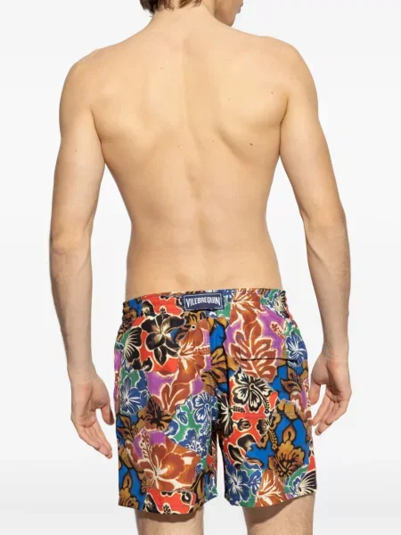 Slip de baie Palm Angels cu model floral cu imagine