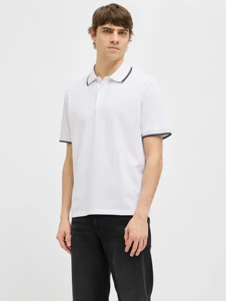 JJ Rebel Tricou albastru marin alb