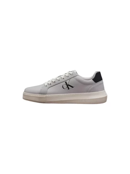 Trampki Calvin Klein casual skórzane chunky szare