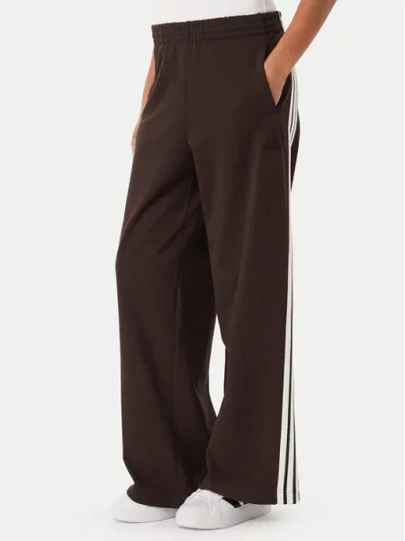 Adidas Spodnji del trenirke Temno Wide Leg rjava