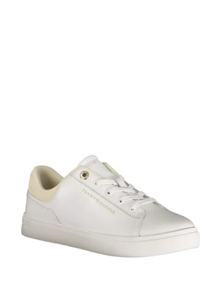 Sneakerși Tommy Hilfiger cu autograf alb