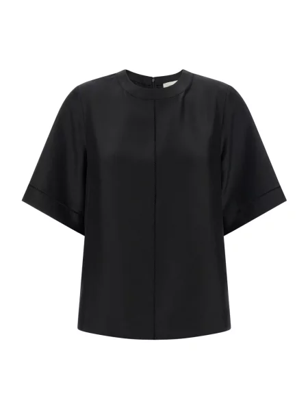 Jedwabna koszulka Loulou Studio czarna