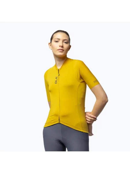 Tricou de ciclism pentru femei Alé Color Block Off Road ginger