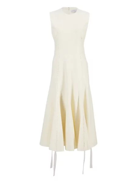 Rochie midi Gabriela Hearst până la genunchi de costum alb