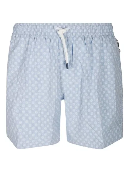Slip de baie Fedeli cu model floral cu imagine albastru