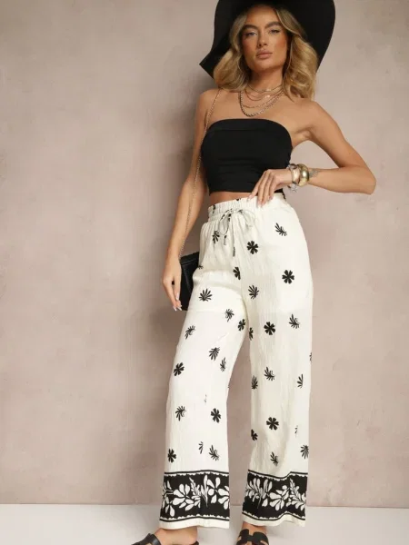 Pantaloni Nimilassa deschis bej