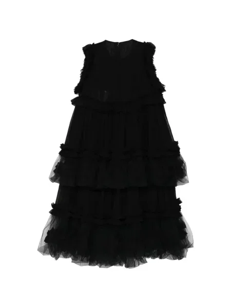 Rochie Noir Kei Ninomiya cu volane negru
