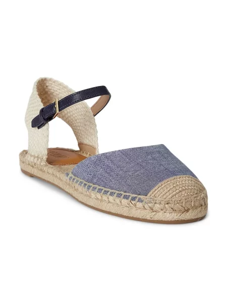 Lauren Ralph Lauren espadrilky dámske Robby Flat modrá