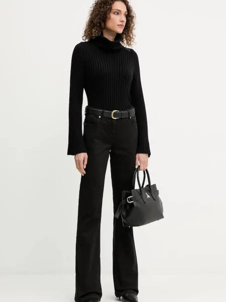 Luisa Spagnoli jeansy high waist czarne