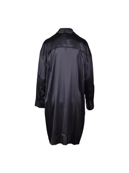 Jedwabna sukienka koszulowa Wild Cashmere czarna