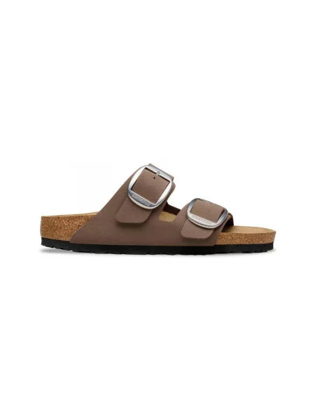 Pantofle Birkenstock s přezkou hnědé