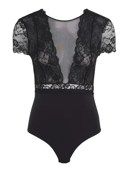 PIECES Tricou body negru