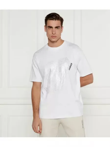 GUESS ACTIVE Tricou CAPH alb