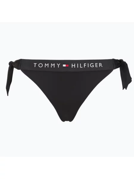 Tommy Hilfiger Side Tie Cheeky долнище на бански костюм черно