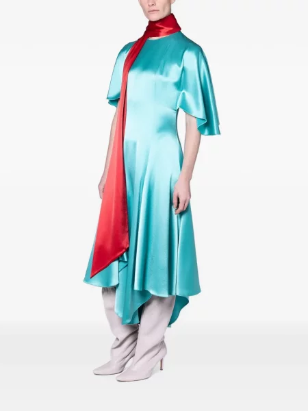 Rochie Roksanda asimetrică albastru