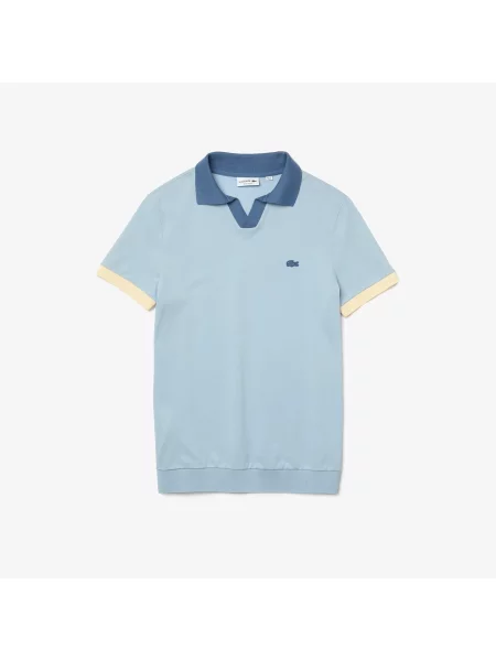 Поло Lacoste голубое