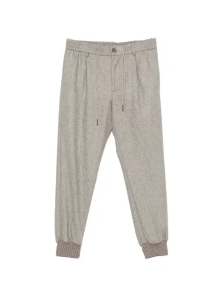 Pantaloni Tagliatore alergare cu cordon maro