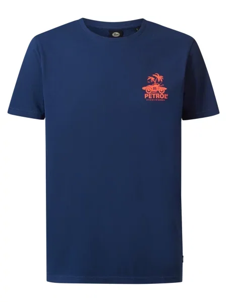 Petrol Industries Tricou / portocaliu albastru