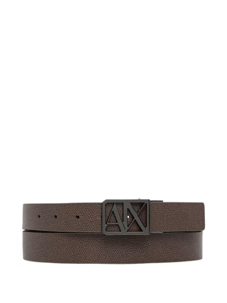 Curea Armani Exchange cu autograf maro