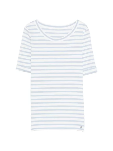 Pruhované tričko Marccain bílé