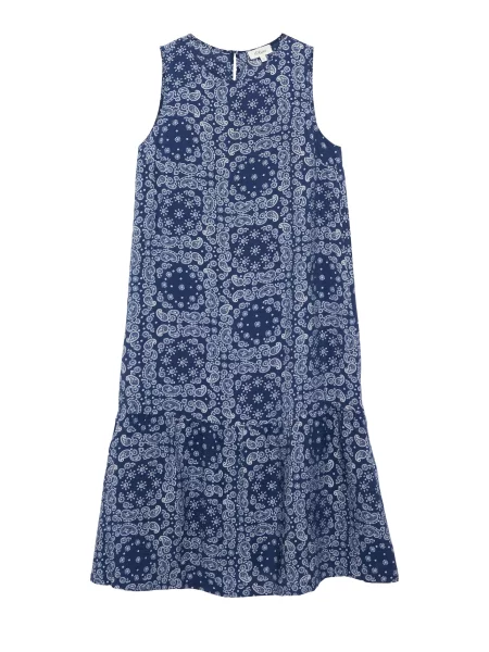 S.Oliver Rochie de vară albastru marin / albastru aqua alb