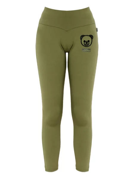 Leggings Moschino teddy verde